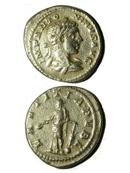 Silver Denarius Emperor Caracalla